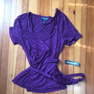 NWT ModCloth Faux Wrap Top